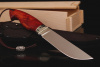 Нож "Барсук" Bohler K 340, рукоять карельская береза (красная).